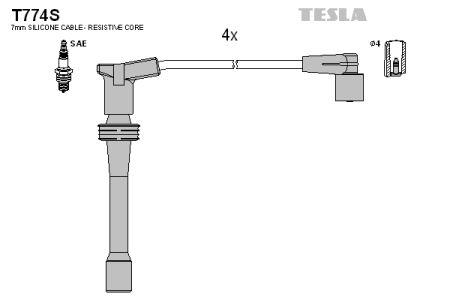 Tesla T774S Дроти високовольтні, комплект T774S: Купити в Україні - Добра ціна на EXIST.UA!