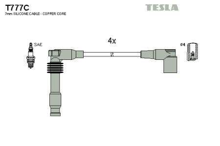 Tesla T777C Дроти високовольтні, комплект T777C: Купити в Україні - Добра ціна на EXIST.UA!