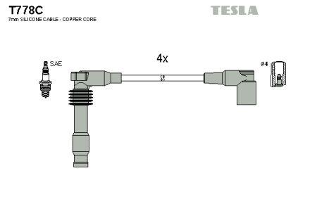 Tesla T778C Дроти високовольтні, комплект T778C: Приваблива ціна - Купити в Україні на EXIST.UA!
