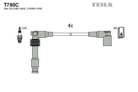 Tesla T780C Дроти високовольтні, комплект T780C: Приваблива ціна - Купити в Україні на EXIST.UA!