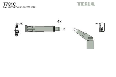 Tesla T781C Дроти високовольтні, комплект T781C: Купити в Україні - Добра ціна на EXIST.UA!