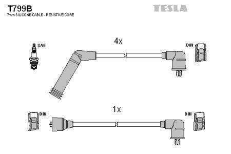Tesla T799B Дроти високовольтні, комплект T799B: Купити в Україні - Добра ціна на EXIST.UA!