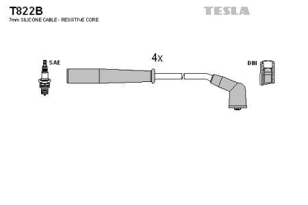 Tesla T822B Дроти високовольтні, комплект T822B: Купити в Україні - Добра ціна на EXIST.UA!
