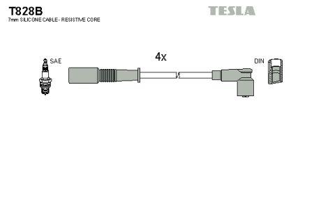 Tesla T828B Дроти високовольтні, комплект T828B: Купити в Україні - Добра ціна на EXIST.UA!