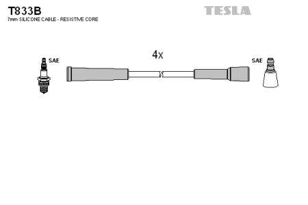 Tesla T833B Дроти високовольтні, комплект T833B: Купити в Україні - Добра ціна на EXIST.UA!