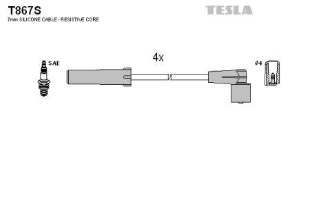 Tesla T867S Дроти високовольтні, комплект T867S: Купити в Україні - Добра ціна на EXIST.UA!