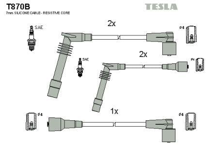 Tesla T870B Дроти високовольтні, комплект T870B: Купити в Україні - Добра ціна на EXIST.UA!