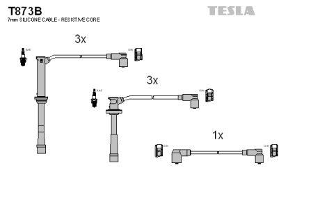 Tesla T873B Дроти високовольтні, комплект T873B: Купити в Україні - Добра ціна на EXIST.UA!