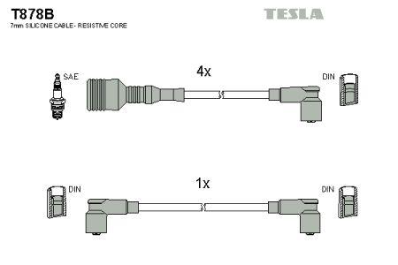 Tesla T878B Дроти високовольтні, комплект T878B: Приваблива ціна - Купити в Україні на EXIST.UA!