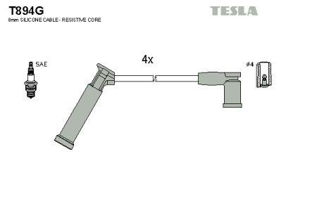 Tesla T894G Дроти високовольтні, комплект T894G: Приваблива ціна - Купити в Україні на EXIST.UA!