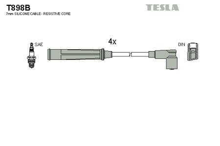 Tesla T898B Дроти високовольтні, комплект T898B: Приваблива ціна - Купити в Україні на EXIST.UA!