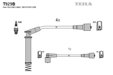 Tesla T929B Дроти високовольтні, комплект T929B: Купити в Україні - Добра ціна на EXIST.UA!