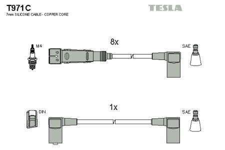 Tesla T971C Дроти високовольтні, комплект T971C: Купити в Україні - Добра ціна на EXIST.UA!
