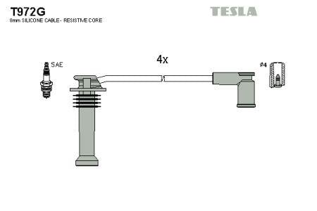 Tesla T972G Дроти високовольтні, комплект T972G: Приваблива ціна - Купити в Україні на EXIST.UA!