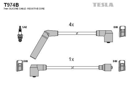 Tesla T974B Дроти високовольтні, комплект T974B: Купити в Україні - Добра ціна на EXIST.UA!