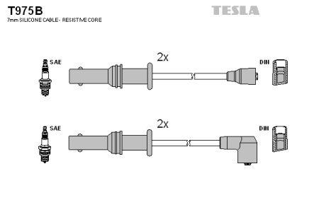 Tesla T975B Дроти високовольтні, комплект T975B: Приваблива ціна - Купити в Україні на EXIST.UA!