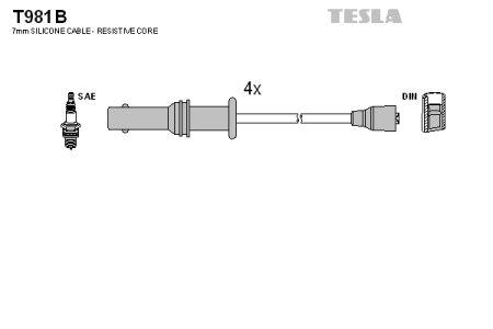 Tesla T981B Дроти високовольтні, комплект T981B: Купити в Україні - Добра ціна на EXIST.UA!