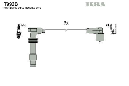 Tesla T992B Дроти високовольтні, комплект T992B: Купити в Україні - Добра ціна на EXIST.UA!