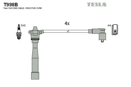 Tesla T998B Дроти високовольтні, комплект T998B: Купити в Україні - Добра ціна на EXIST.UA!
