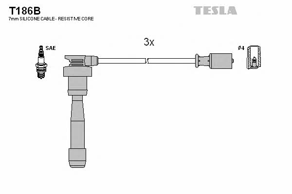 Tesla T186B Дроти високовольтні, комплект T186B: Купити в Україні - Добра ціна на EXIST.UA!
