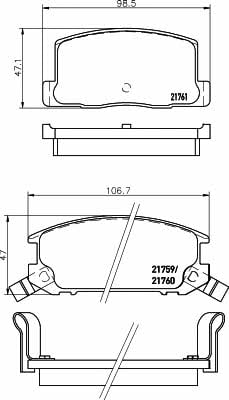 Textar 2175901 Тормозные колодки дисковые, комплект 2175901: Отличная цена - Купить в Украине на EXIST.UA! 2175901 Textar Тормозные колодки дисковые, комплект