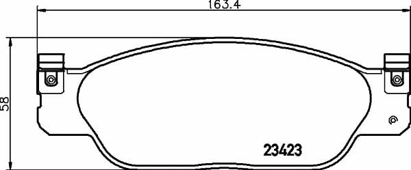 Тормозные колодки дисковые Lincoln LS (Линкольн ЛС): 2342301 Textar Тормозные колодки дисковые, комплект