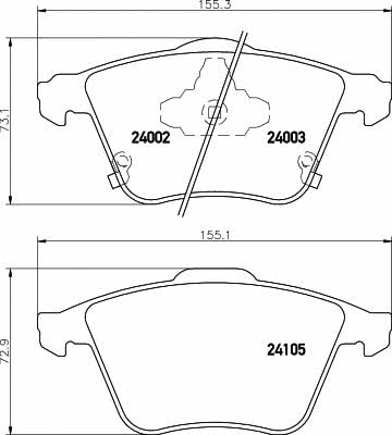 Textar 2400201 Тормозные колодки дисковые, комплект 2400201: Отличная цена - Купить в Украине на EXIST.UA! 2400201 Textar Тормозные колодки дисковые, комплект