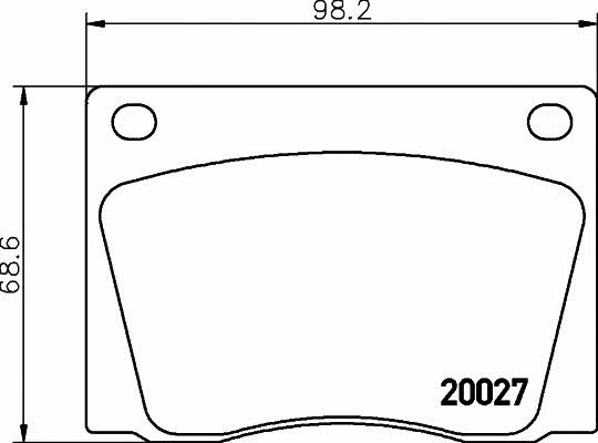 Textar 2002701 Гальмівні колодки, комплект 2002701: Купити в Україні - Добра ціна на EXIST.UA!