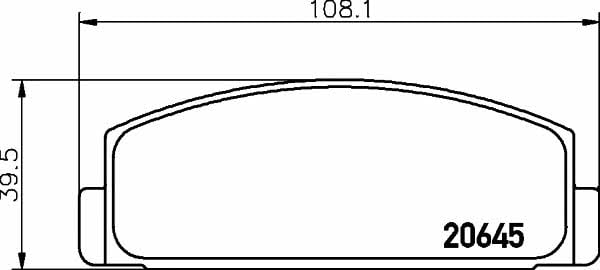 Гальмівні колодки Mitsubishi Sapporo (Мітсубісі Саппоро): 2064501 Textar Гальмівні колодки, комплект