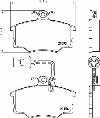 Колодки Alfa Romeo 164 (Альфа-Ромео 164): 2115601 Textar Тормозные колодки дисковые, комплект