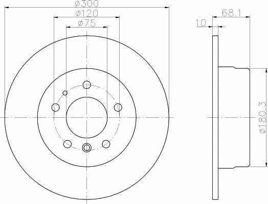 Textar 92042600 Тормозной диск задний невентилируемый 92042600: Отличная цена - Купить в Украине на EXIST.UA! 92042600 Textar Тормозной диск задний невентилируемый