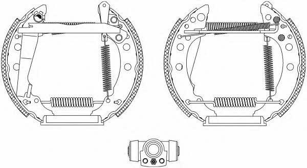 Textar 84018202 Колодки тормозные барабанные, комплект 84018202: Отличная цена - Купить в Украине на EXIST.UA! 84018202 Textar Колодки тормозные барабанные, комплект