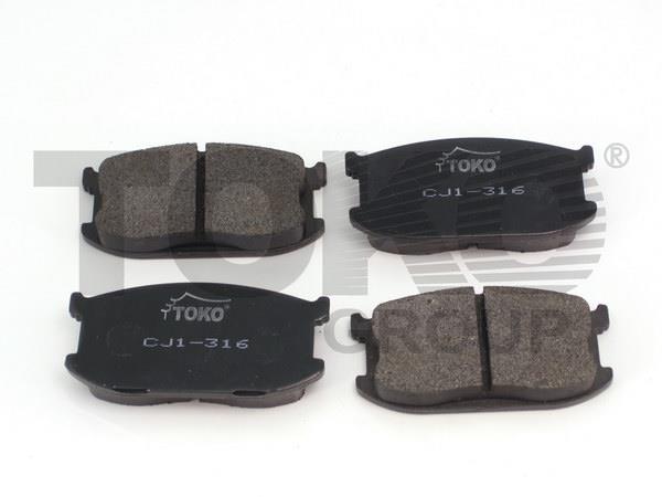 Toko T2112016W Гальмівні колодки передні, комплект T2112016W: Купити в Україні - Добра ціна на EXIST.UA!
