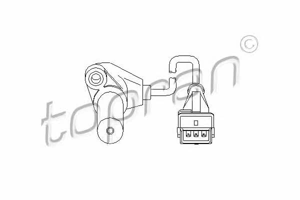 Датчик коленчатого вала Opel Zafira A (Опель Зафира А): 206694 Topran Датчик положения коленчатого вала