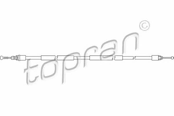 Topran 207 388 Трос гальма стоянки, правий 207388: Купити в Україні - Добра ціна на EXIST.UA!