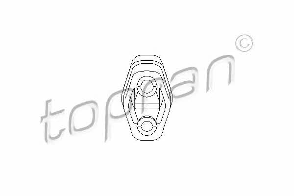104402 Topran Кронштейн крепления выхлопной системы