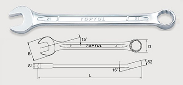 AAEB6565 Toptul Ключ комбинированный 65мм