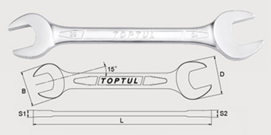 AAEJ1013 Toptul Ключ рожковый 10x13мм