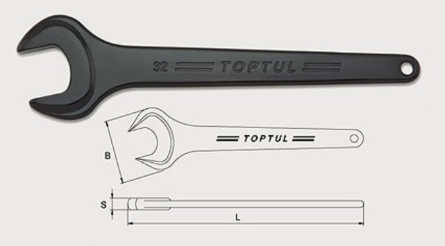AAAT1818 Toptul Ключ рожковый односторонний 18 мм