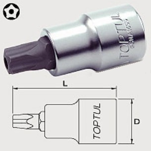 BCNA0840 Toptul Головка з насадкою TORX T40, 1/4"