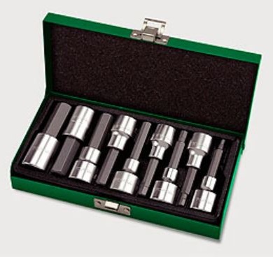 GAAD0905 Toptul Набор бит впрессованных в головку 1/2" Н4-Н17 80mm
