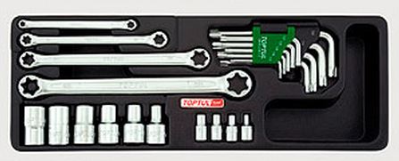 GAAT2302 Toptul Набор инструмента TORX 23ед. (в ложементе)