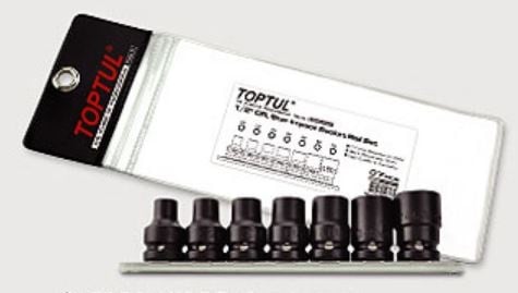 GDAG0701 Toptul Набор головок ударных 1/2"