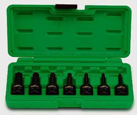 GDAI0701 Toptul Набор ударных головок Torx, 1/2"