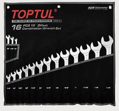 GPBW1601 Toptul Набор комбинированных ключей 16 ед.
