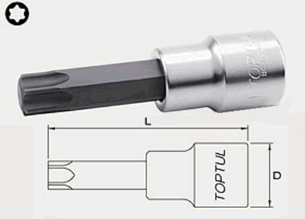 BCXA1630 Toptul Головка с насадкой TORX T30, 1/2"