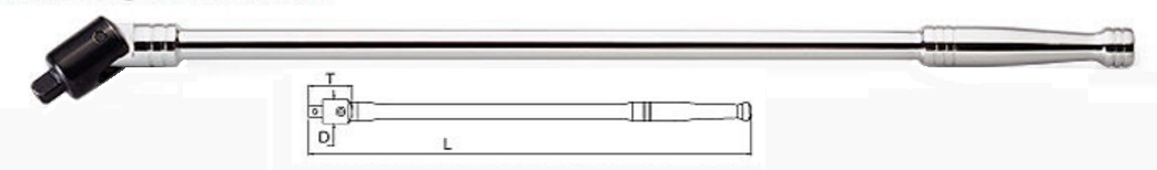 CFBC2440 Toptul Вороток с шарниром силовой 3/4" 1000мм