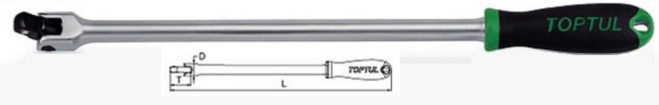 CFKA1624 Toptul Вороток для головок с шарниром 1/2