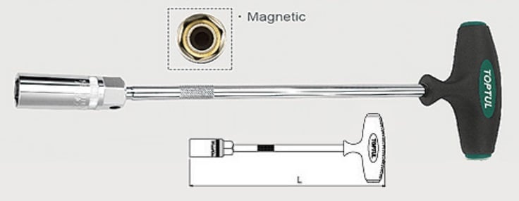 Toptul CTFB1635 Т-обр магнітний ключ свічки 16мм L350мм CTFB1635: Купити в Україні - Добра ціна на EXIST.UA!