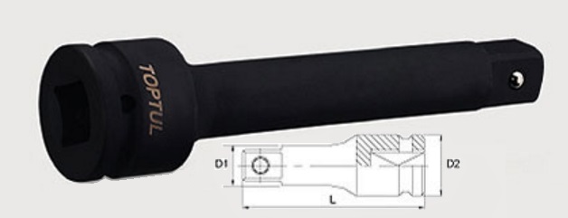 KACE1203 Toptul 3/8" Удлинитель ударный 3"